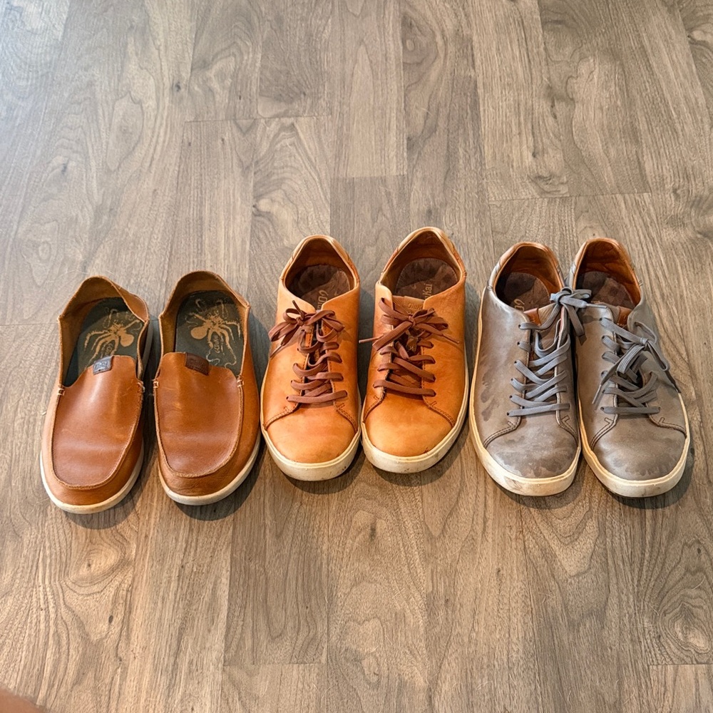 OluKai Leather Shoe Bundle